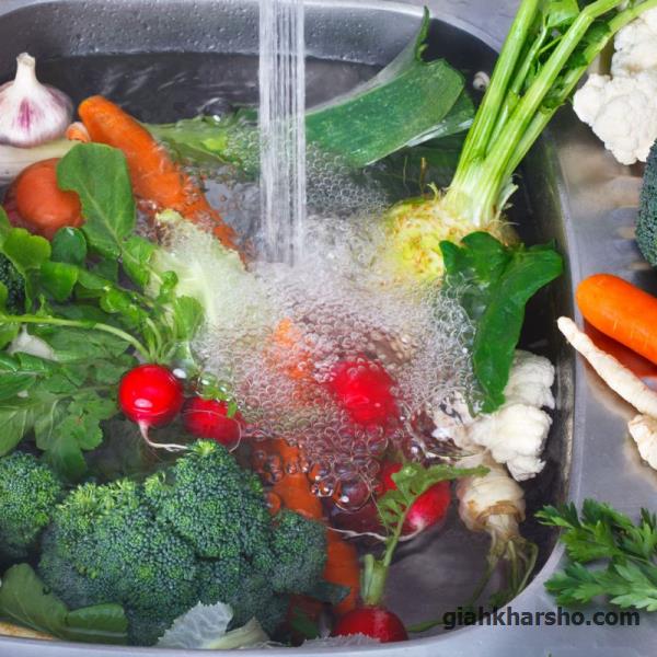 تجربه شستن سبزیجات